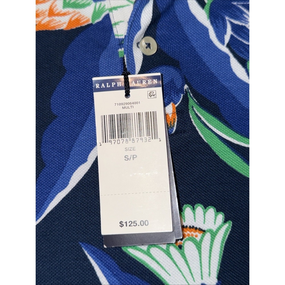 Polo Ralph Lauren Classic Fit Polo Tropical Floral Short Sleeve Mens Small NWT - Picture 2 of 6